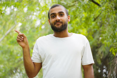 Young man suffering from face