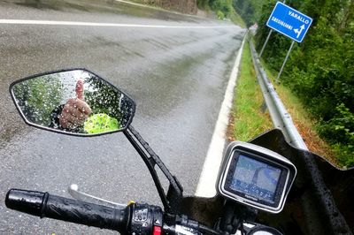 Road passing through landscape