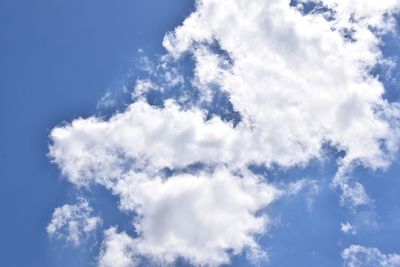 Low angle view of clouds in sky