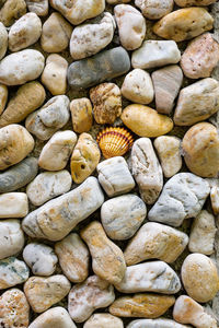 Full frame shot of pebbles