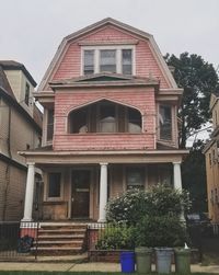 Exterior of old building against sky