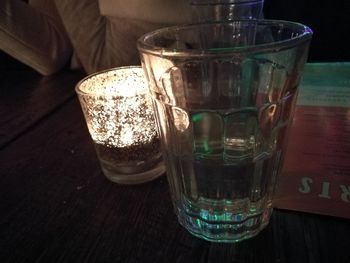 Close-up of drink on table