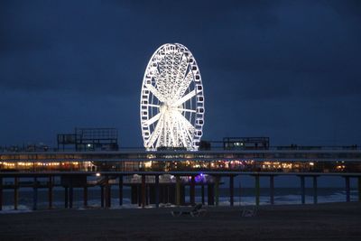 Ferris wheel at night