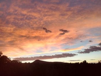 Scenic view of landscape at sunset