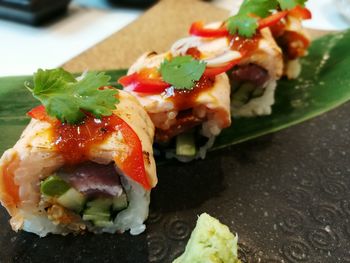 Close-up of food on plate