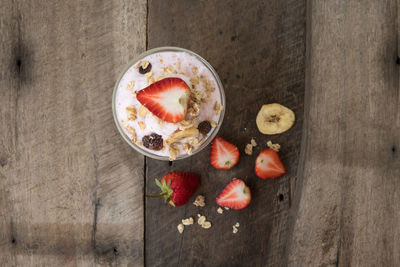 Directly above shot of fruits in bowl