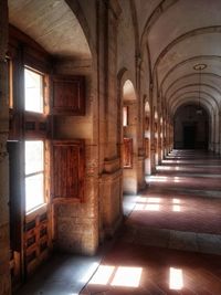 Empty corridor of building