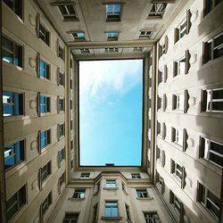 Low angle view of building against sky