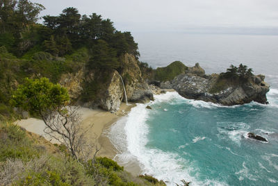 Scenic view of tropical beach