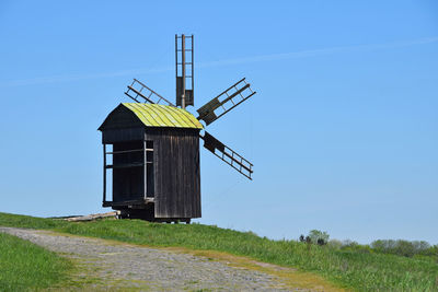 Wind turbines on landscape