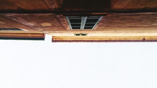 Low angle view of building roof