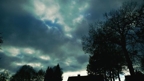 Low angle view of cloudy sky