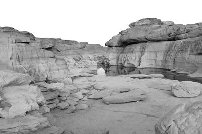 Rock formations against sky