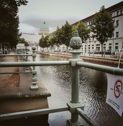 View of fountain against sky