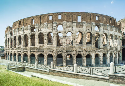 View of historical building against clear sky