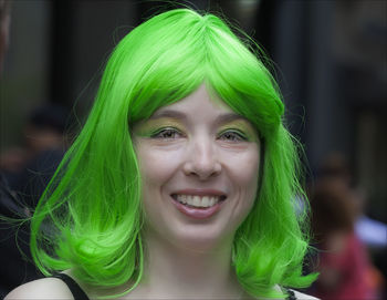 Portrait of smiling young woman