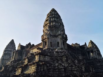 Low angle view of historical building against sky
