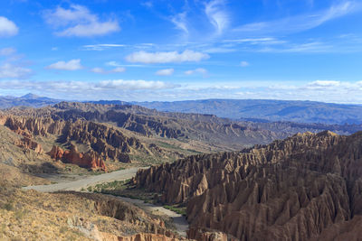 Scenic view of dramatic landscape