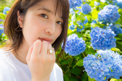 Close-up portrait of a girl