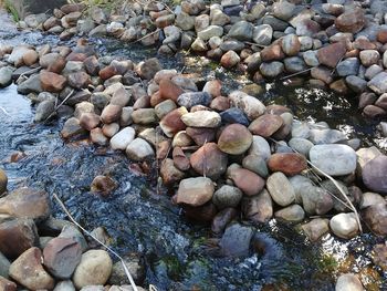 Full frame shot of pebbles