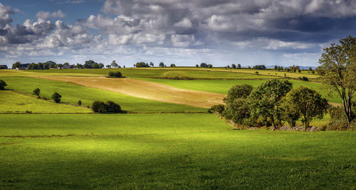 Scenic view of landscape against sky