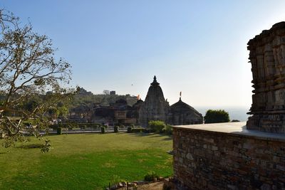 View of temple against sky