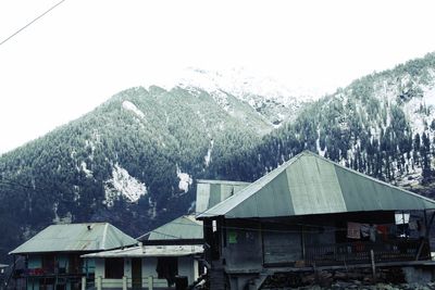 Houses on mountain