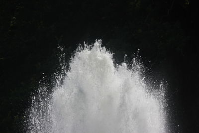 Water splashing on sea