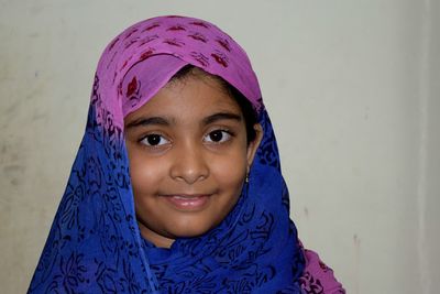 Close-up portrait of girl