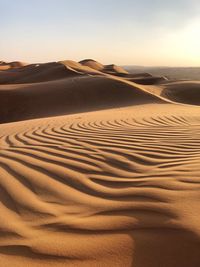 Scenic view of desert against sky