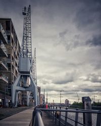 View of city buildings against sky