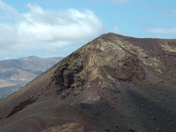 The vulcano island lanzarote