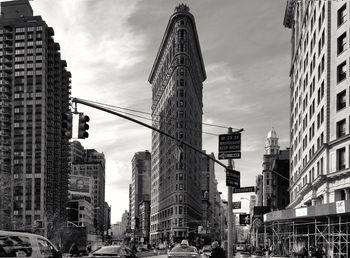 Low angle view of buildings against sky