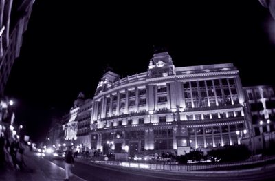 City street at night