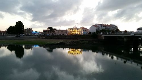 Reflection of clouds in water