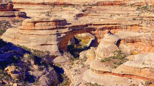 View of rock formations