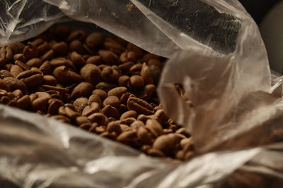 Close-up of coffee beans