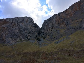 Scenic view of rocky mountains