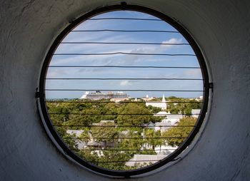 Low angle view of cityscape against sky