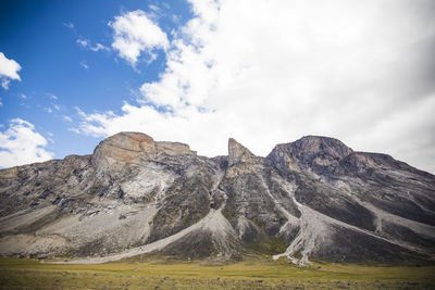 Baffin island mountains, akshayak pass, canada.