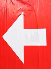 Full frame shot of red wall