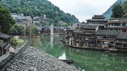 Buildings at waterfront