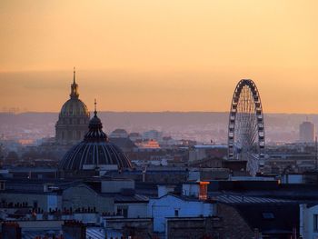 Cityscape at sunset