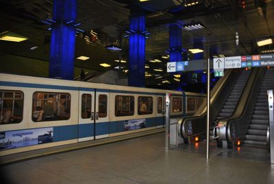 Train at night