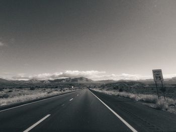 Highway against sky