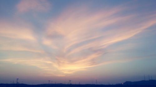 Scenic view of sky during sunset