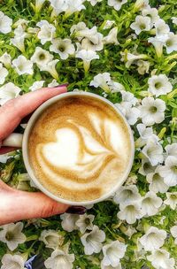 Close-up of woman holding coffee cup