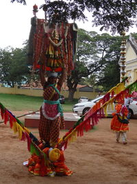 Group of people in temple