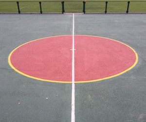 View of basketball court