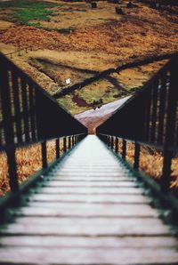 Footbridge in autumn